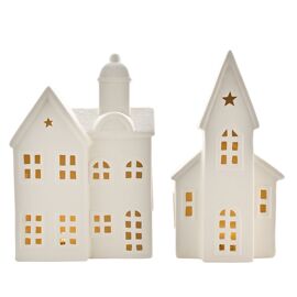 Ceramic Light Up LED House