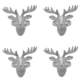 Set of 4 Stag Shaped Napkin Holders
