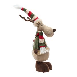 Fabric Standing Moose With Short Legs Decoration