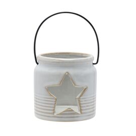 **MULTI 6**Ceramic Tealight Holder - Star