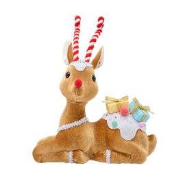 Sitting Rudolph with Presents