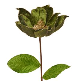 Green Velvet Flower Stem
