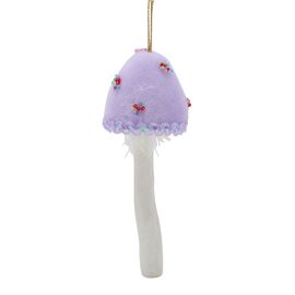 Hanging Tree Decoration - Lilac Mushroom