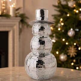 Disco Tiled Snowman Ornament
