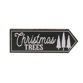 **MULTI 6** Direction Plaque - Christmas Trees