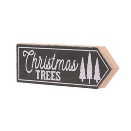 **MULTI 6** Direction Plaque - Christmas Trees