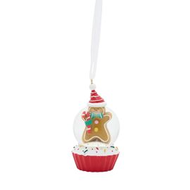 **MULTI 6** Mini Hanging Gingerbread Snowglobe