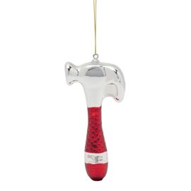 **MULTI 6** Novelty Glass Tree Decoration - Hammer