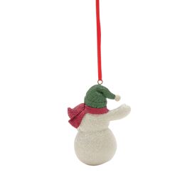 ** MULTI 8** Hanging Snowman With Green Hat Decoration