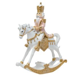 Pink Nutracker On A Rocking Horse