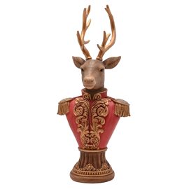 Regal Tidings Reindeer Bust - 30cm