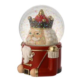 **MULTI 6** Regal Tidings Nutcracker Head Snow Globe 9cm