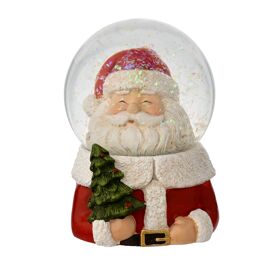 **MULTI 6** Regal Tidings  Santa Head Snow Globe 9cm