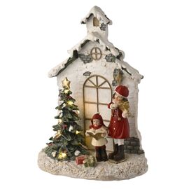 Regal Tidings Christmas Carols Scene with LED.