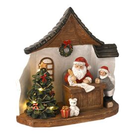 Regal Tidings Santa's Grotto Scene With LED.