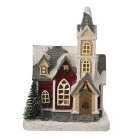 Regal Tidings Christmas Church Light Up Scene