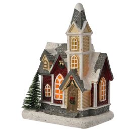 Regal Tidings Christmas Church Light Up Scene