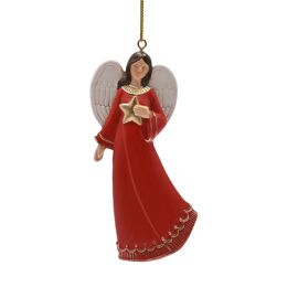 **MULTI 6** Regal Tidings Tree Hanger - Angel with Star