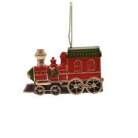 **MULTI 6** Regal Tidings Tree Hanger - Red Christmas Train