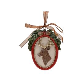 **MULTI 6** Regal Tidings Tree Hanger - Reindeer Plaque