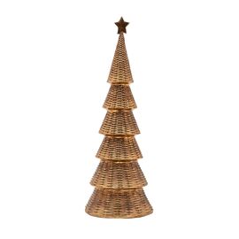 **MULTI 2** Rattan Effect Resin Christmas Tree 40cm