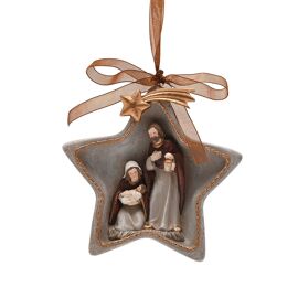 **MULTI 4** Nativity Star Shaped Decoration