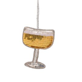 **MULTI 6**Sequin Cocktail Glass Hanging Decoration