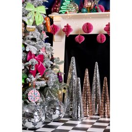 **MULTI 6**Sequin Cocktail Glass Hanging Decoration