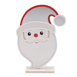 LED Infinity Santa Mirror Light