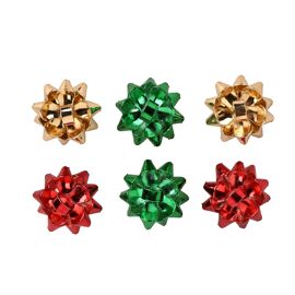 **MULTI 6** Set Of 3 Present Bow Stud Earrings