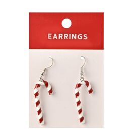 **MULTI 6** Candy Cane Dangle Earrings