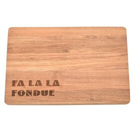 Wooden Cheese Board - Fa La La Fondue