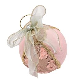 Blush Pink Bauble Decoration - 22cm