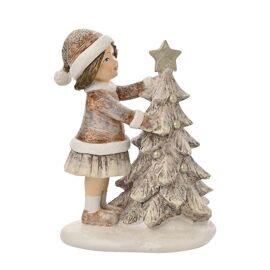 Child and Tree Scene Figurine
