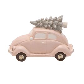 Car with Christmas Tree Ornament