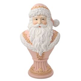Pink Santa Bust Ornament