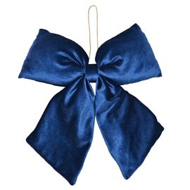 **MULTI 6**Hanging Bow 38cm x 32cm  - Dark Blue