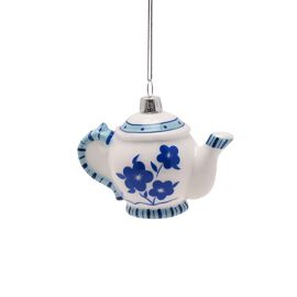 Set of 2 Blue & White Delicate Hanging Decorations