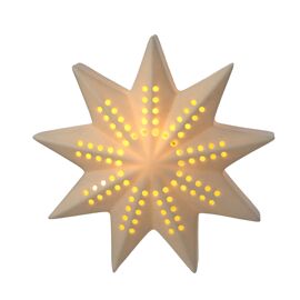 Ceramic LED Light Up Star 12cm