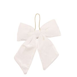Velvet Bow Hanger 26x32cm White