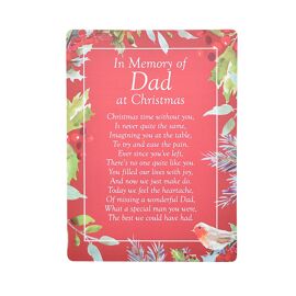 **MULTI 12** Thoughts of You Christmas Graveside Card "Dad"