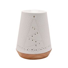 White Porcelain Christmas Aroma Lamp
