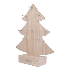 Christmas Tree Plaque Stand - Including 24 Tree Plaques