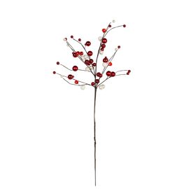 Red Bauble Tree Decorative Stick - Small