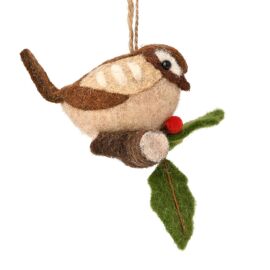 **MULTI 12** Hanging Bird - Natural - 12cm