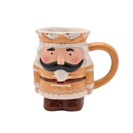 **MULTI 6** Santa & Friends Ceramic Gingerbread Nutcracker Mug