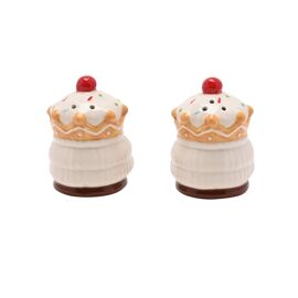 Santa & Friends Ceramic Gingerbread Nutcracker Salt & Pepper Pots