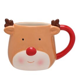 Santa & Friends Ceramic Small Mug - Reindeer
