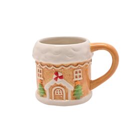Santa & Friends Ceramic Mug  - Gingerbread House