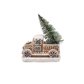 Santa & Friends Light Up Gingerbread Truck - 14cm